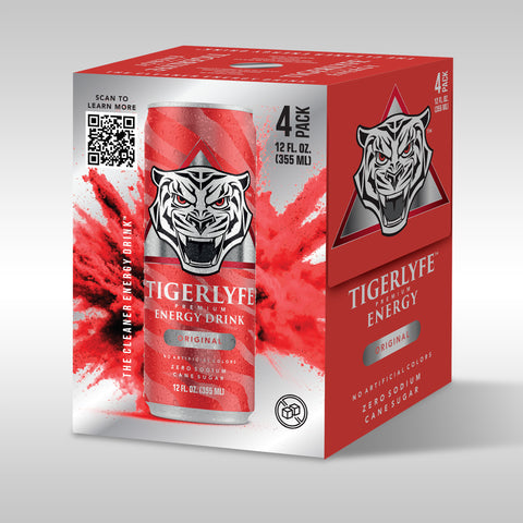 TIGERLYFE™  ENERGY DRINK ORIGINAL - 4 PACK